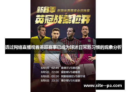 透过网络直播观看英超赛事已成为球迷日常新习惯的现象分析